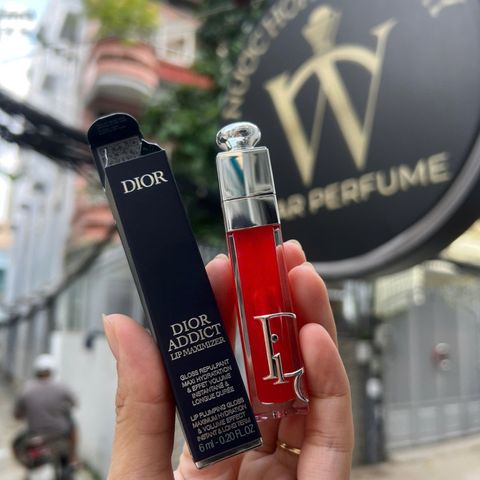 Son Dưỡng Môi Dior Addict Lip Maximizer 015 Cherry Chính Hãng - 6ml, Dưỡng Ẩm, Tăng Độ Đầy Đặn Cho Môi, Màu Đỏ Tươi Sáng