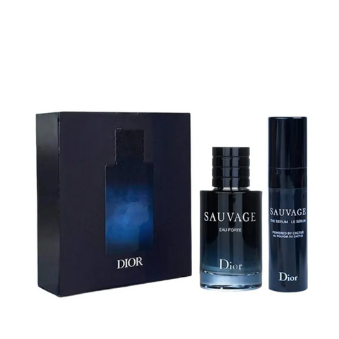 Set Nước Hoa Nam Dior Sauvage Eau Forte Parfum Mini 10ml + Serum Dưỡng Da 5ml - Bộ Quà Tặng Cao Cấp Chính Hãng từ Dior