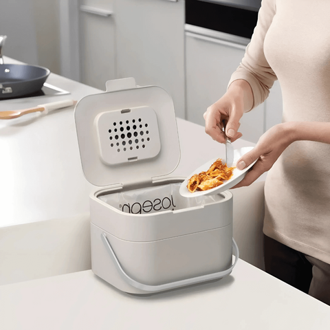 Thùng Rác Hữu Cơ Joseph Joseph 30015 Stack 4 - Thiết Kế Đương Đại, Ngăn Nắp & Thông Gió, 4 Lít, Nhựa Chất Lượng Cao