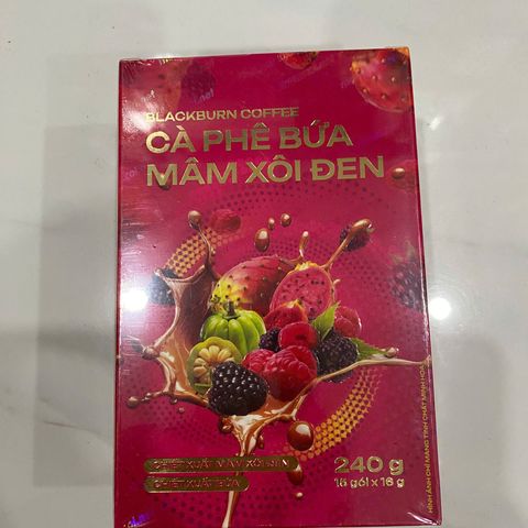 Cà Phê Hỗ Trợ Giảm Cân Premium Mâm Xôi Đen Raspberry - Đốt Mỡ Thừa, Tăng Cường Năng Lượng, Thức Uống Thiên Nhiên Giảm Cân