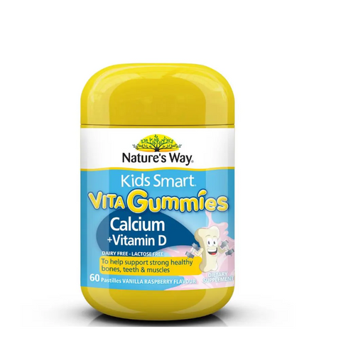 Kẹo Dẻo Nature's Way Vita Gummies Calcium + Vitamin D 60 Viên - Bổ Sung Canxi và Vitamin D Cho Trẻ Em Từ Úc