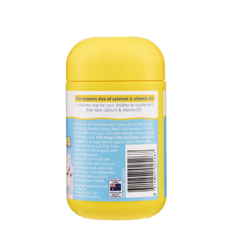 Kẹo Dẻo Nature's Way Vita Gummies Calcium + Vitamin D 60 Viên - Bổ Sung Canxi và Vitamin D Cho Trẻ Em Từ Úc