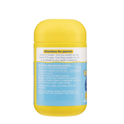 Kẹo Dẻo Nature's Way Vita Gummies Calcium + Vitamin D 60 Viên - Bổ Sung Canxi và Vitamin D Cho Trẻ Em Từ Úc