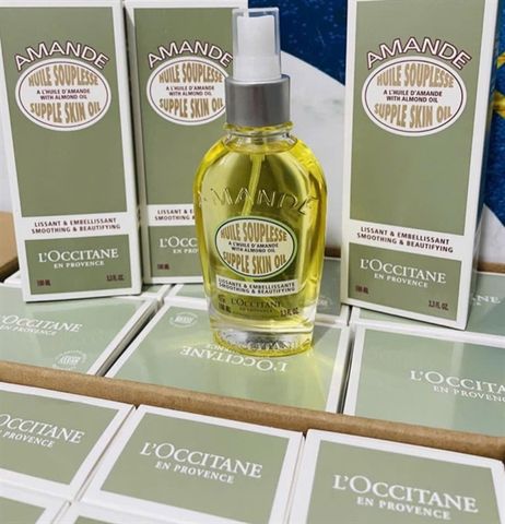 Dầu Dưỡng Hạnh Nhân L’Occitane Amande Supple Skin Oil 100ml – Dưỡng Da Săn Chắc, Mềm Mại và Mịn Màng
