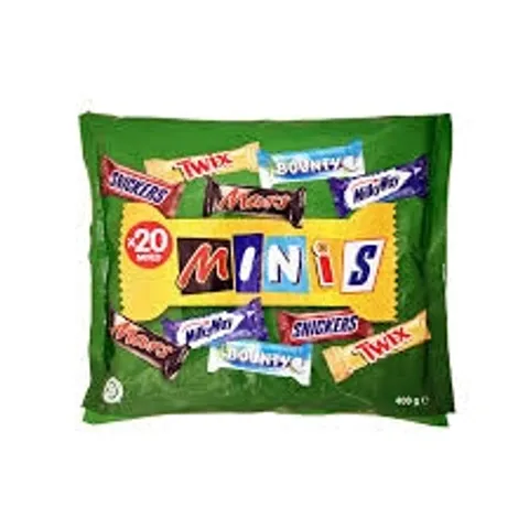 Kẹo Socola Mixed Minis 400g - Hương Vị Đào, Dâu, Sôcôla Nguyên Chất - Snack Ngọt Thơm Ngon Cho Bé và Gia Đình