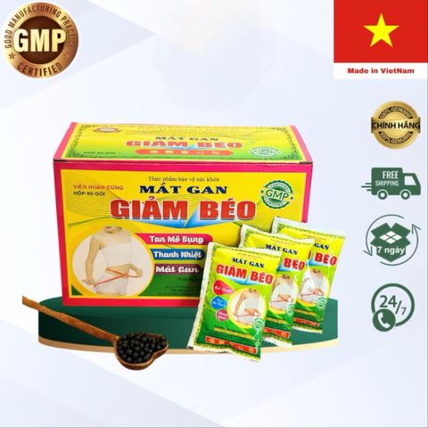 Viên Uống Mát Gan - Hỗ Trợ Giảm Cân, Tan Mỡ Bụng, Thanh Nhiệt Từ 10 Nguyên Liệu Đông Y - Giải Pháp Cho Vóc Dáng Thon Gọn