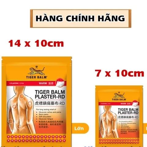 Miếng Dán Cọp Giảm Đau Lưng, Nhức Mỏi, Thần Kinh Tọa - Hỗ Trợ Xương Khớp Tốt Nhất Từ Việt Nam - Gói 4 Miếng 7cm x 10cm