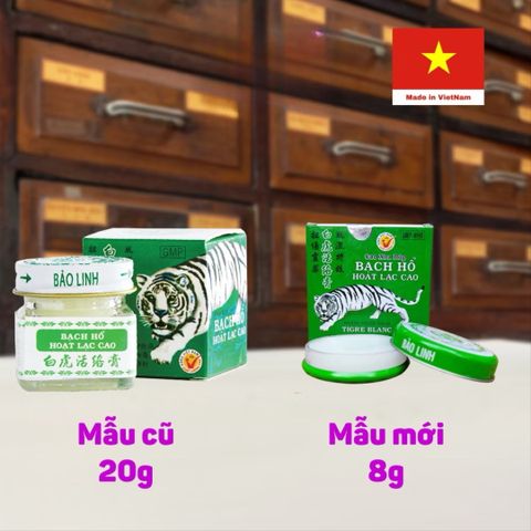 Cao Xoa Bóp Bạch Hổ Hoạt Lạc 20gr - Giảm Đau Nhức Cơ Bắp, Thư Giãn Tinh Chất Thiên Nhiên, An Toàn cho Sức Khỏe