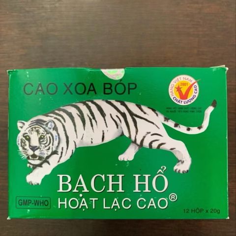 Cao Xoa Bóp Bạch Hổ Hoạt Lạc 20gr - Giảm Đau Nhức Cơ Bắp, Thư Giãn Tinh Chất Thiên Nhiên, An Toàn cho Sức Khỏe