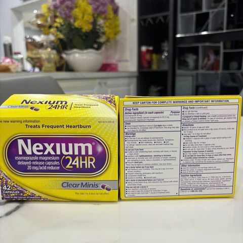 NEXIUM 24H - Viên Hỗ Trợ Chứng Ợ Nóng và Viêm Loét Dạ Dày - Giải Pháp Tiêu Hóa Hiệu Quả 14 Ngày