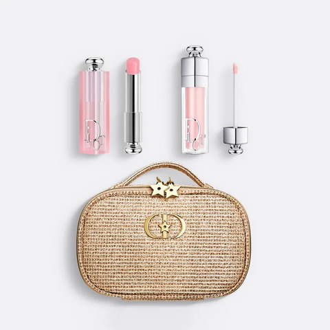 Set Son Dưỡng Dior The Pink Glow Ritual Makeup 3 Món Chính Hãng - Chăm Sóc Môi Đẹp, Bền Màu, Quyến Rũ