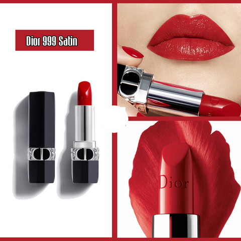 Set Son Dior Rouge Coutre 999 Matte và Satin Mini Chính Hãng - Bộ Đôi Son Lì & Son Bóng Quyến Rũ Cho Phái Đẹp
