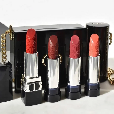 Set Son Dior Rouge Minaudiere - Bộ Sưu Tập Trang Điểm Giáng Sinh Phiên Bản Giới Hạn Cao Cấp, Quà Tặng Lý Tưởng Cho Chị Em