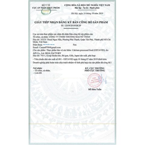 Viên uống bổ sung Canxi và Vitamin D OSTAVID 30 viên - Hỗ trợ phát triển chiều cao và ngăn ngừa loãng xương, cho mọi lứa tuổi