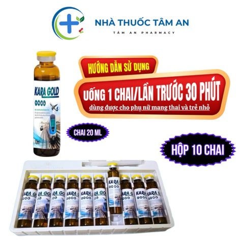 Nước Chống Say Tàu Xe KARA GOLD Combo 5-10 Chai 20ml - Giảm Chóng Mặt, Buồn Nôn, Mệt Mỏi Khi Di Chuyển