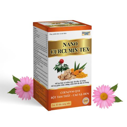 Viên Uống Hỗ Trợ Tiêu Hóa NANO CURCUMIN ROSTEX 30Vi - Giảm Viêm Loét Dạ Dày, Cải Thiện Chức Năng Tiêu Hóa, Bảo Vệ Niêm Mạc Dạ Dày