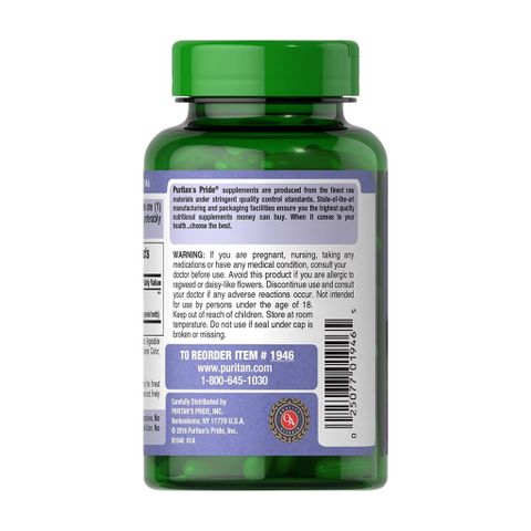 Viên uống Thải Độc Gan Milk Thistle Extract 1000mg 180 Viên - Hỗ trợ sức khỏe gan hiệu quả từ Puritan's Pride