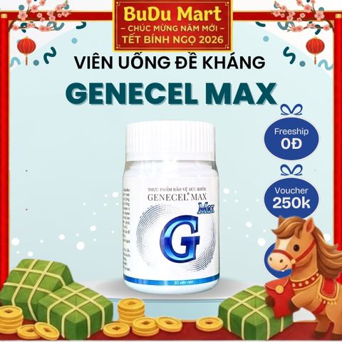 Thực phẩm chức năng GENECEL MAX - Hỗ trợ tăng cường sức đề kháng, chống oxy hóa, hạn chế lão hóa - 30 viên/hộp