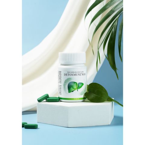 Thực phẩm chức năng bảo vệ gan DETOXMUNE MAX - Giải độc, thanh nhiệt, hỗ trợ chức năng gan, hạn chế tổn thương tế bào gan