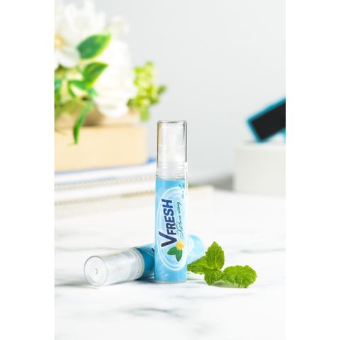 Xịt thơm miệng VFRESH bạc hà - Khử mùi hôi miệng, chống vi khuẩn, hơi thở thơm mát, 10ml/chai - Giải pháp tiện lợi cho mọi lúc.