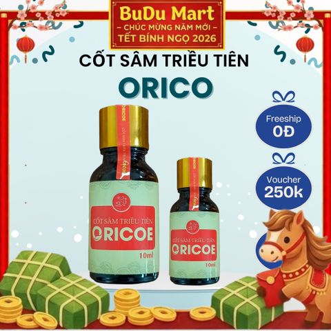 Cốt sâm Triều Tiên ORICOE 10ml - Giải độc gan, cải thiện trí nhớ, giảm đau nhức, tăng cường miễn dịch tự nhiên, thực phẩm chức năng sức khỏe