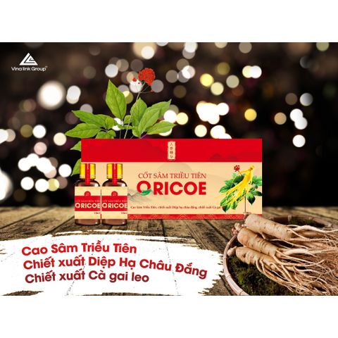 Cốt sâm Triều Tiên ORICOE 10ml - Giải độc gan, cải thiện trí nhớ, giảm đau nhức, tăng cường miễn dịch tự nhiên, thực phẩm chức năng sức khỏe