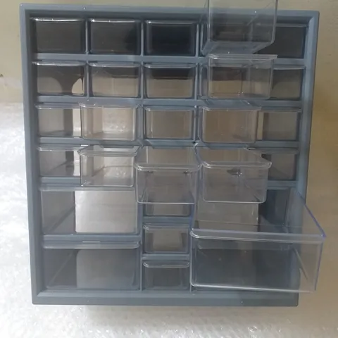 Tủ Nhựa Đa Năng 27 Ngăn Trong Suốt - Kích Thước 15x30x33 cm, Chứa Dụng Cụ Thủ Công, Thích Hợp Phòng Làm Việc