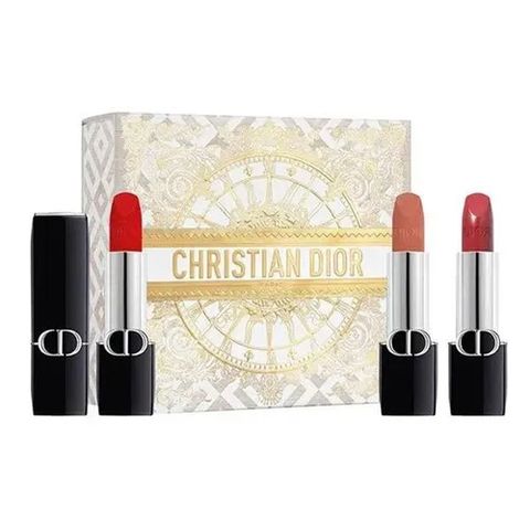 Set Son Dior Mini Rouge Lipstick 3 Màu Chính Hãng - Bộ Sưu Tập Son Môi Đỏ Tươi, Đỏ Cam, Đỏ Đậm Sang Trọng, Tiện Dụng