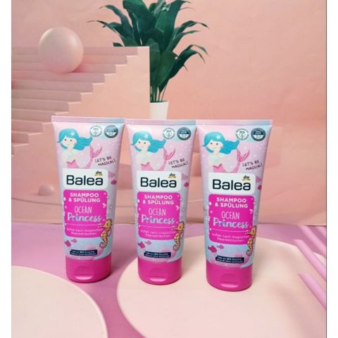 Dầu Gội Xả 2in1 Balea Little Princess Kids Hương Dâu 200ml - Sản Phẩm Chăm Sóc Tóc Cho Bé - An Toàn, Dưỡng Ẩm, Mượt Mà
