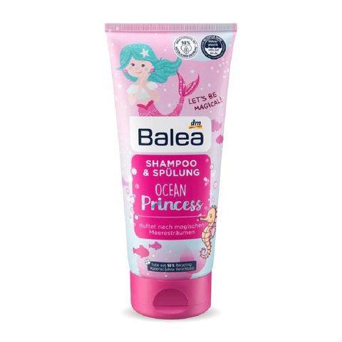 Dầu Gội Xả 2in1 Balea Little Princess Kids Hương Dâu 200ml - Sản Phẩm Chăm Sóc Tóc Cho Bé - An Toàn, Dưỡng Ẩm, Mượt Mà