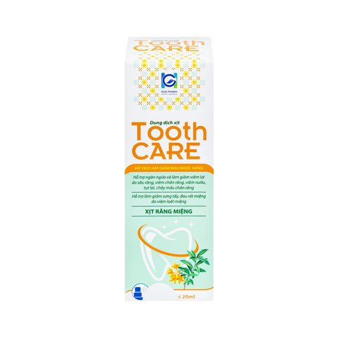 Dung Dịch Xịt Giảm Đau Nhức Răng Tooth Care 20ml - Hỗ Trợ Viêm Nướu, Chiết Xuất Từ Thiên Nhiên, Giảm Đau Nhanh Chóng