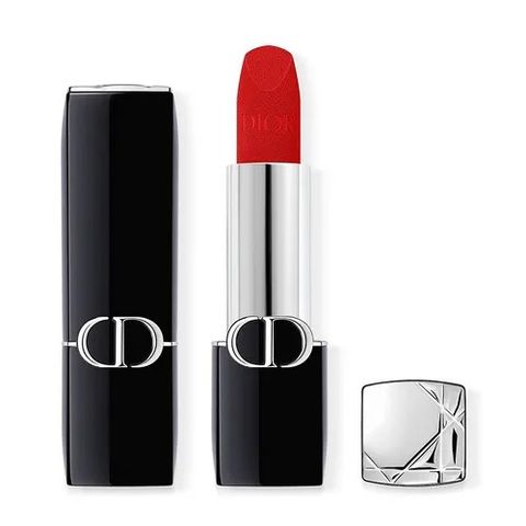 Son Dior Rouge Dior Velvet 999 - Son Môi Đỏ Tươi Chính Hãng, Trang Điểm Sang Trọng, Giữ Ẩm, Phong Cách Đẳng Cấp