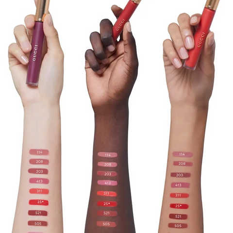 Son Kem Gucci Rouge Liquid Matte 505 Janet Rust Màu Đỏ Đất 6.5ml - Son Cao Cấp Thời Thượng và Sang Trọng Chất Son Mịn Màng
