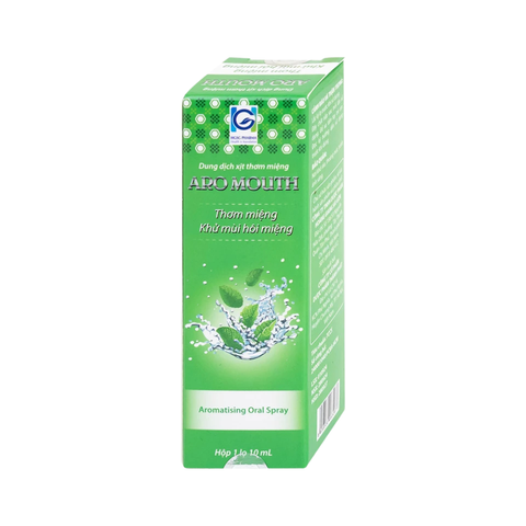 Xịt thơm miệng Aro Mouth 10ml - Khử mùi hôi miệng, giúp bạn có hơi thở thơm mát, chống viêm lợi và sâu răng hiệu quả