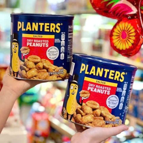 Hạt Đậu Phộng Rang Muối Planters 1.47kg - Snack Dinh Dưỡng Mỹ, Chất lượng Cao, Hạt Dinh Dưỡng Hấp Dẫn, Không Cholesterol