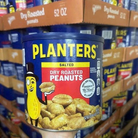 Hạt Đậu Phộng Rang Muối Planters 1.47kg - Snack Dinh Dưỡng Mỹ, Chất lượng Cao, Hạt Dinh Dưỡng Hấp Dẫn, Không Cholesterol