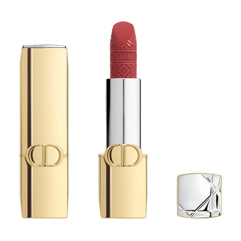 Son Dior Rouge Dior Lipstick Limited Edition 720 Velvet - Son Môi Sang Trọng Màu Đỏ Hồng Nâu Chính Hãng, Hộp Vàng Thời Thượng