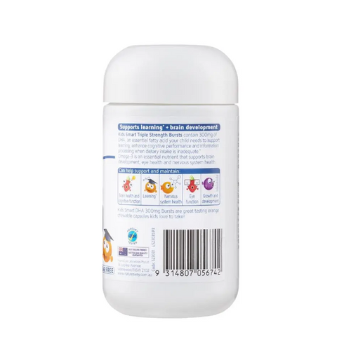 Viên Nhai Kids Smart Bursts DHA 300mg Nature's Way - 50 Viên Bổ Sung DHA Cho Trẻ Em Phát Triển Tốt Từ Úc