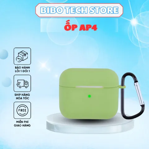 Ốp Bảo Vệ Silicon Dẻo Cho AirPods 4 (AP4) - Chống Sốc, Ôm Khít, Thiết Kế Đơn Giản, Phù Hợp Sử Dụng Hằng Ngày