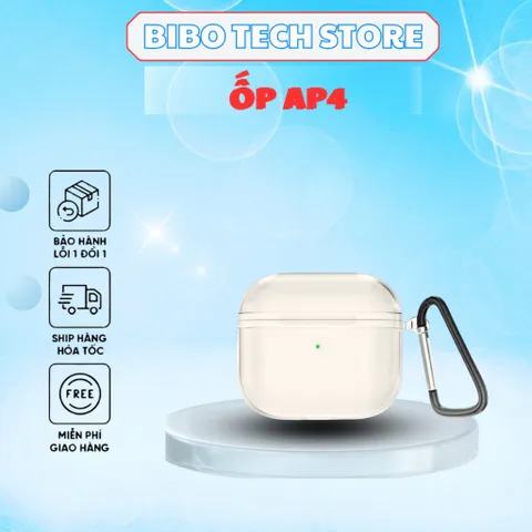 Ốp Bảo Vệ Silicon Dẻo Cho AirPods 4 (AP4) - Chống Sốc, Ôm Khít, Thiết Kế Đơn Giản, Phù Hợp Sử Dụng Hằng Ngày