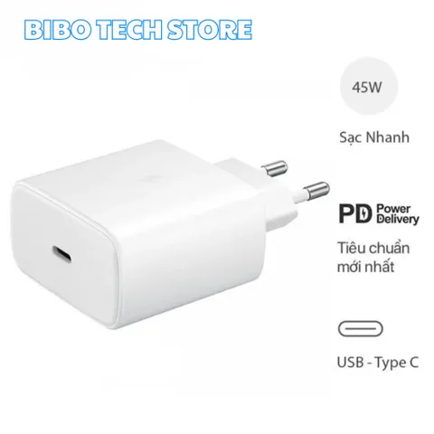 Bộ Sạc Nhanh SS 45W Type-C PD/PPS – Cáp CtoC An Toàn, Sạc Ổn Định, Tương Thích Nhiều Thiết Bị, Thời Gian Sạc Nhanh