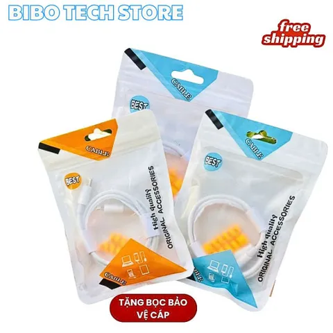 Cáp Sạc Nhanh PD 27W Bọc Dù Chống Gãy - Type-C cho iPhone 8 đến 14 Pro Max - BIBO TECH STORE