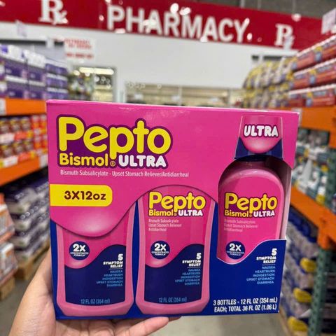 Siro Pepto Bismol 354ml - Hỗ Trợ Tiêu Hóa Dạ Dày, Giảm Buồn Nôn, Đau Bụng, Khó Tiêu, Tiêu Chảy, Sản Phẩm Mỹ