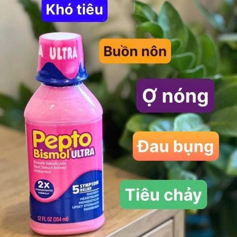 Siro Pepto Bismol 354ml - Hỗ Trợ Tiêu Hóa Dạ Dày, Giảm Buồn Nôn, Đau Bụng, Khó Tiêu, Tiêu Chảy, Sản Phẩm Mỹ