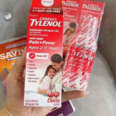 Siro Hạ Sốt Trẻ Em - Children's Tylenol Mỹ, Giảm Đau Nhức & Hạ Sốt An Toàn cho Bé 2-10 Tuổi