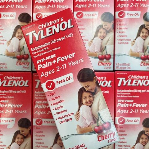 Siro Hạ Sốt Trẻ Em - Children's Tylenol Mỹ, Giảm Đau Nhức & Hạ Sốt An Toàn cho Bé 2-10 Tuổi