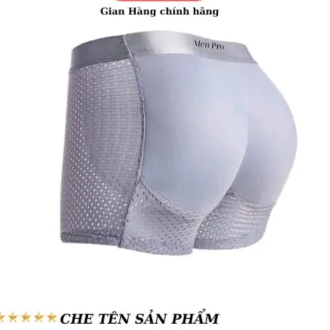 Quần Boxer Nam Độn Mông Cao Cấp - Chất Liệu Nylon Co Giãn Tăng Vòng 3 - Thiết Kế Sang Trọng, Thể Thao, Thoải Mái