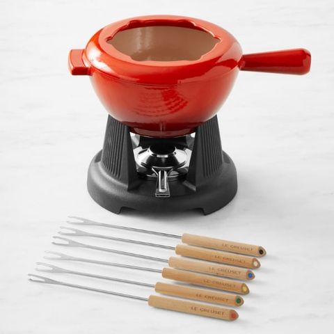 Bộ nồi lẩu điện LeCreuset Fondue Set 2,1L - Dùng làm lẩu pho-mát, chocolate, hoàn hảo cho bữa tối cùng bạn bè và gia đình