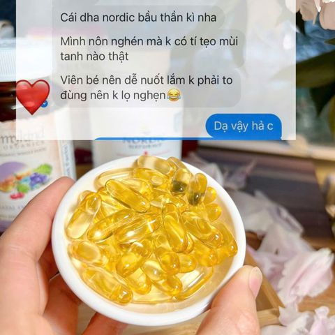 Viên uống Prenatal DHA Nordic 90 viên - Bổ sung Omega-3 cho bà bầu và trẻ sơ sinh, hỗ trợ phát triển trí não và giảm căng thẳng.