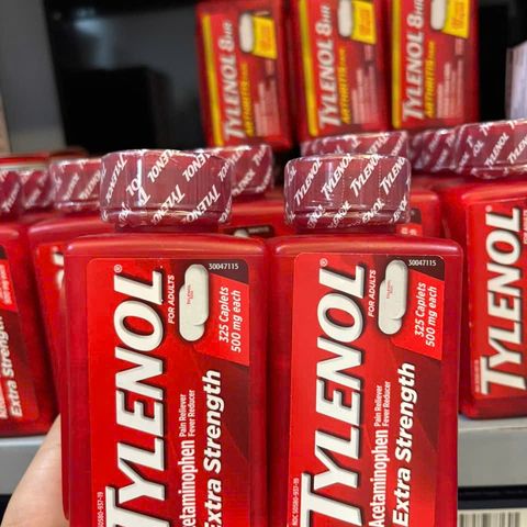 TYLENOL 500mg - Giảm Đau Hiệu Quả, Hạ Sốt Nhanh - 325 Viên Mỹ, An Toàn Cho Người Lớn Và Trẻ Em Trên 12 Tuổi